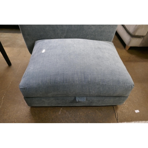 1502 - A Hattie Ansell aqua footstool