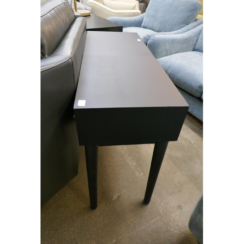 1505 - A two drawer zebra console table