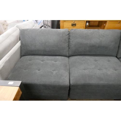 1524 - Tisdale 6Pc Sofa Grey Dark Grey, original RRP £1166.66 + VAT (4195-15) * This lot is subject to VAT