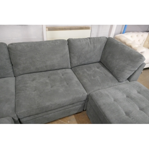 1524 - Tisdale 6Pc Sofa Grey Dark Grey, original RRP £1166.66 + VAT (4195-15) * This lot is subject to VAT