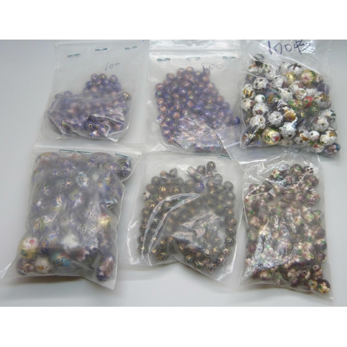 1126 - 600 cloisonne beads