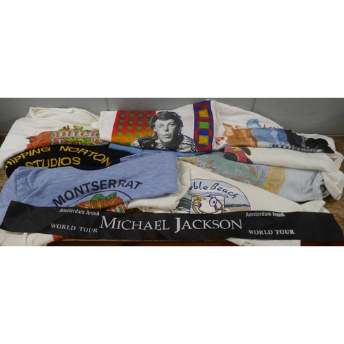 1129 - Paul McCartney and other artists promotional clothing, T-shirts, sweatshirts, etc. **PLEASE NOTE THI... 