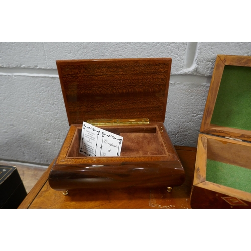 1131 - A collection of decorative boxes including carved and inlaid **PLEASE NOTE THIS LOT IS NOT ELIGIBLE ... 