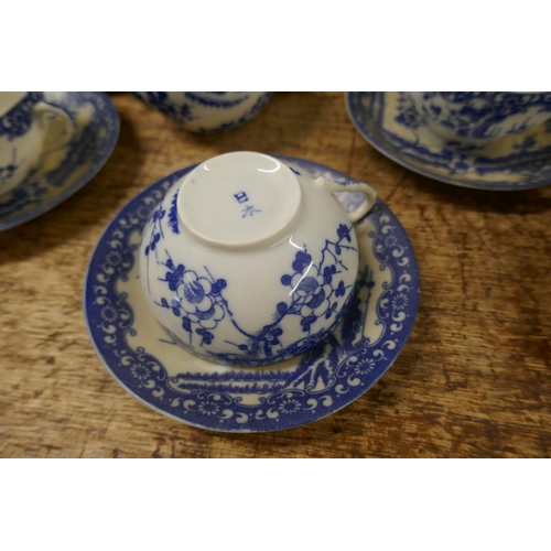 1136 - A Japanese blue and white tea set **PLEASE NOTE THIS LOT IS NOT ELIGIBLE FOR POSTING AND PACKING**