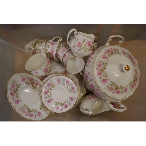 1146 - A Carlton ware Sunflower six setting coffee set and Royal Adderley Devonshire Roses tea set with tur... 