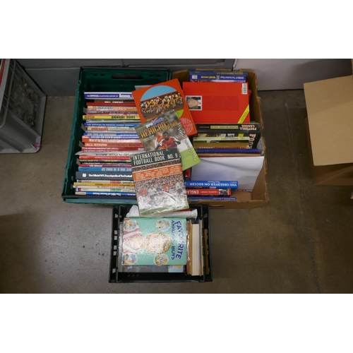 1188 - 80 Football books and annuals, 1950s to 1990s (3 boxes) **PLEASE NOTE THIS LOT IS NOT ELIGIBLE FOR P... 