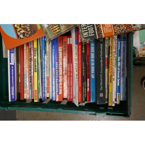 1188 - 80 Football books and annuals, 1950s to 1990s (3 boxes) **PLEASE NOTE THIS LOT IS NOT ELIGIBLE FOR P... 