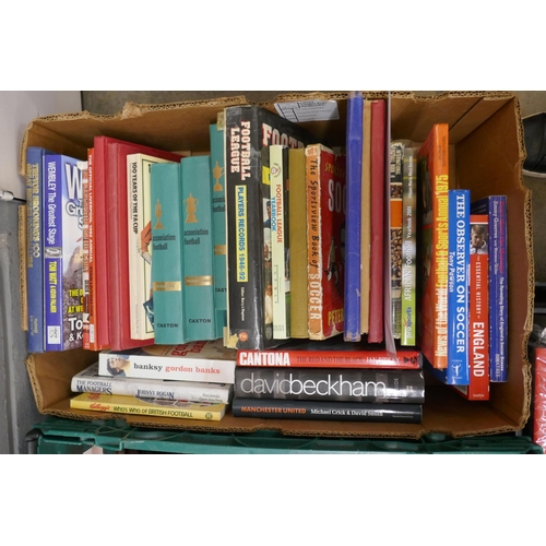 1188 - 80 Football books and annuals, 1950s to 1990s (3 boxes) **PLEASE NOTE THIS LOT IS NOT ELIGIBLE FOR P... 