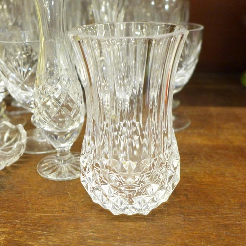 673 - A collection of crystal including a set of six vintage Waterford drinking glasses **PLEASE NOTE THIS... 