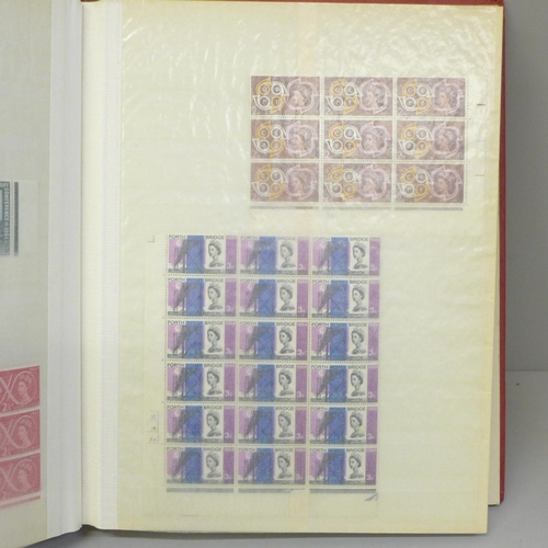 681 - Stamps; a stockbook of GB controls and cylinder blocks, Queen Victoria onwards