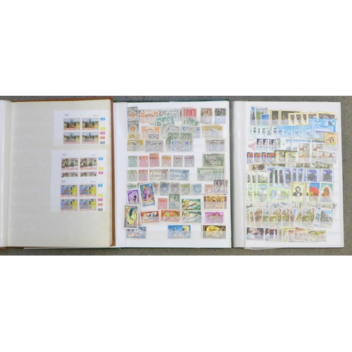 687 - Stamps; Commonwealth and World, Mauritius, Gambia, Sarawak, Jamaica, BWI, Grenada, Belize, Antigua, ... 