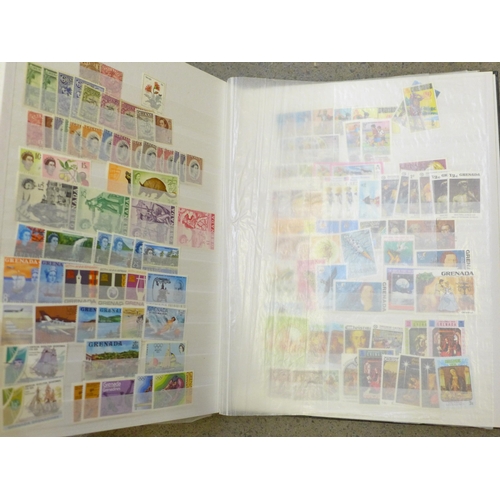 687 - Stamps; Commonwealth and World, Mauritius, Gambia, Sarawak, Jamaica, BWI, Grenada, Belize, Antigua, ... 