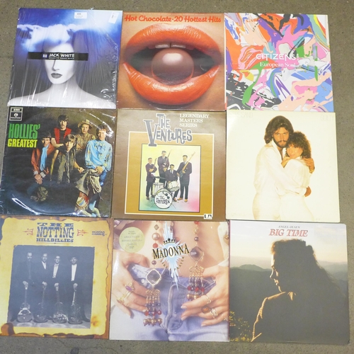 694 - Fifteen LP records including Jack White, Madonna, Michael Jackson