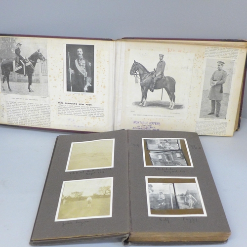 695 - Northamptonshire, ephemera, scrapbook full of newspaper cuttings, magazine illustrations all pertain... 