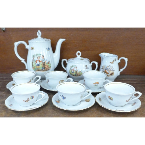 698 - A children's nursery tea set