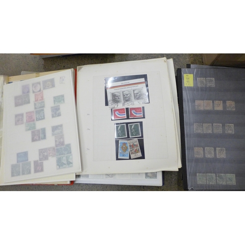 719 - A collection of German Empire stamps including Third Reich, an album of mint German stamps (nearly c... 