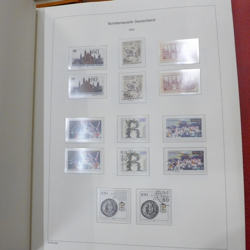 719 - A collection of German Empire stamps including Third Reich, an album of mint German stamps (nearly c... 