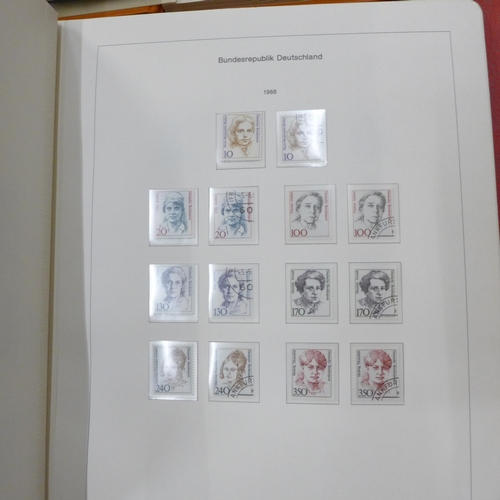 719 - A collection of German Empire stamps including Third Reich, an album of mint German stamps (nearly c... 