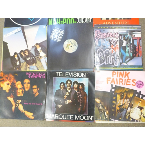 732 - A collection of 24 punk and new wave LP records