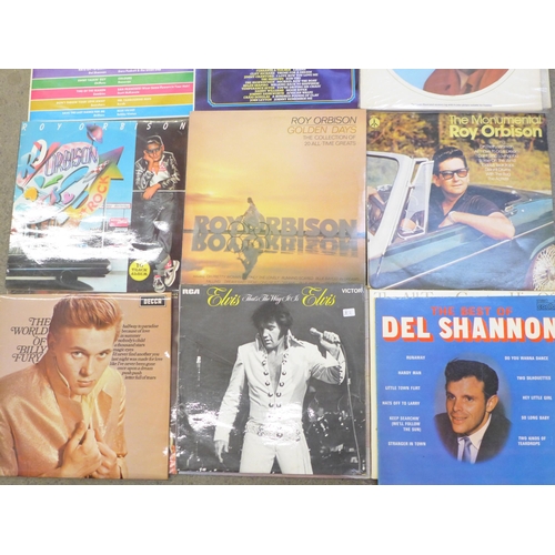 739 - 1950s/60s rock n roll and pop LP records