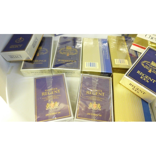 765 - Forty-nine sealed and cellophane wrapped dummy cigarette packs from Imperial Tobacco 1970s-80s used ... 