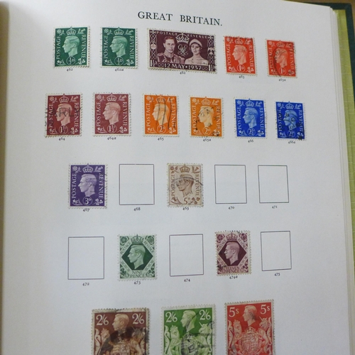 772 - A collection of Victorian and later stamps including penny reds and one penny black and an 1835 lett... 