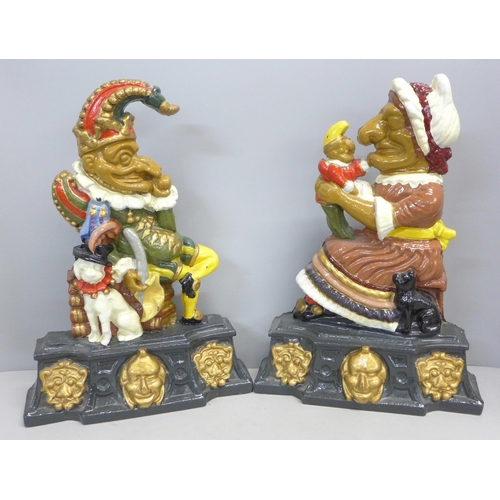 774 - A pair of Punch and Judy door stops