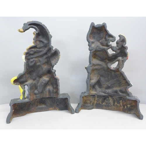 774 - A pair of Punch and Judy door stops