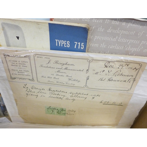 780 - Paper ephemera; a box of ephemera, mainly shipping related