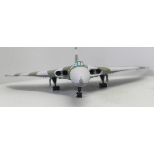 787 - Three Corgi Military Air Power The Aviation Archive model aircraft including Avro Vulcan B2 XM607