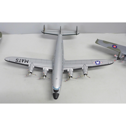 787 - Three Corgi Military Air Power The Aviation Archive model aircraft including Avro Vulcan B2 XM607