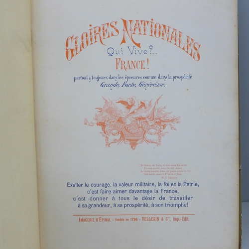 802 - France, large size edition of Gloires Nationales from Série Supérieure aux Armes d'Epinal, with 25 h... 