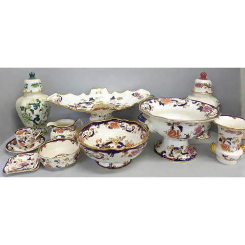 803 - A collection of Mason's china including Mandalay and Chartreuse (10) **PLEASE NOTE THIS LOT IS NOT E... 