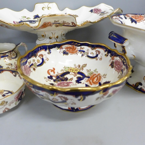 803 - A collection of Mason's china including Mandalay and Chartreuse (10) **PLEASE NOTE THIS LOT IS NOT E... 