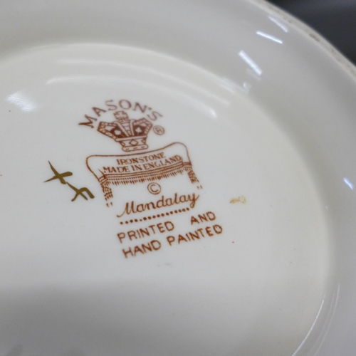 803 - A collection of Mason's china including Mandalay and Chartreuse (10) **PLEASE NOTE THIS LOT IS NOT E... 