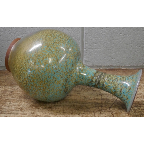 809 - A Chinese turquoise glaze vase, 30.5cm