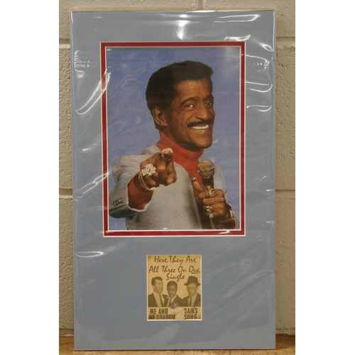 815 - A Sammy Davis Jnr. autograph display