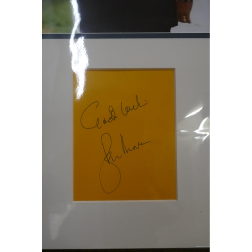 817 - A James Bond Roger Moore autographed display