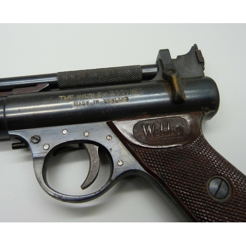 859 - A Webley Premier air pistol, .22, boxed