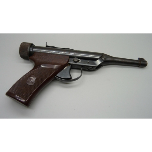 861 - A Hy-Score target air pistol, NY, USA, .22 cal.