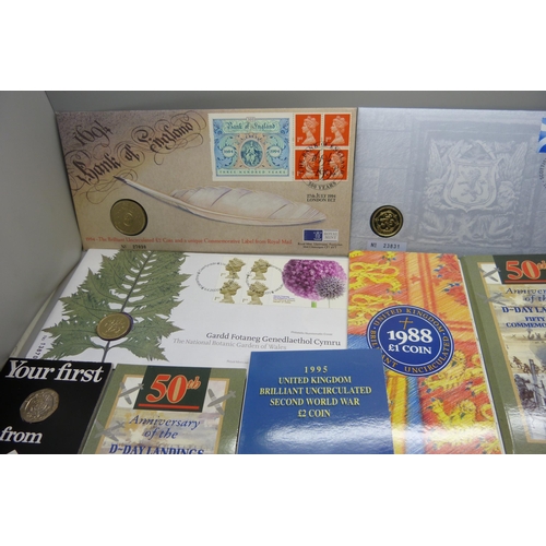 881 - Coins; 50p and £2 coins in coin folders, Royal Beasts, Commonwealth Games, Flights of Genius, coin c... 