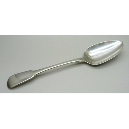 899 - A silver serving spoon, William Bateman I, London 1826,  71g