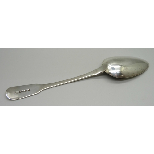 899 - A silver serving spoon, William Bateman I, London 1826,  71g