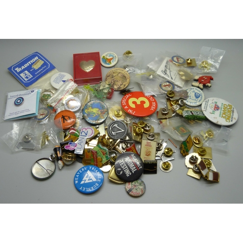 921 - Over 100 pins and badges