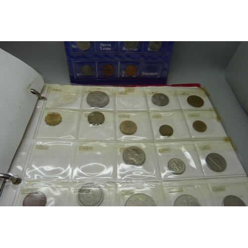 949 - A collection of coins, assorted countries