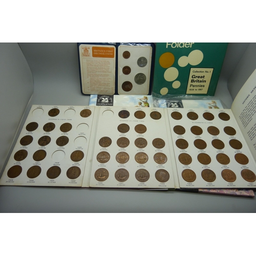 957 - Commemorative coins, coin collector's folders, coin covers, etc.