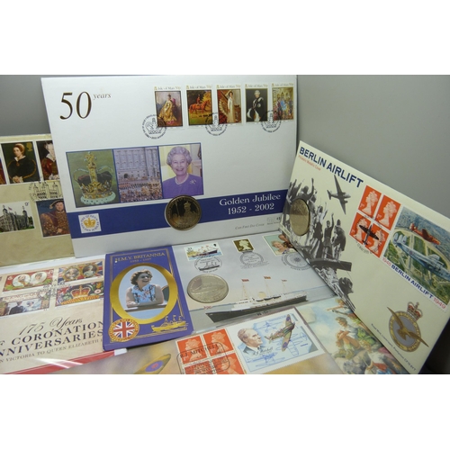 957 - Commemorative coins, coin collector's folders, coin covers, etc.