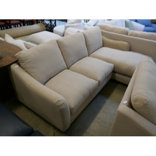 1549 - A Hattie Minco natural RHF corner sofa