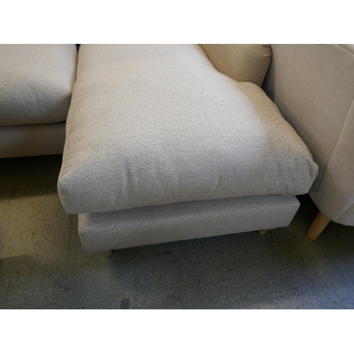 1549 - A Hattie Minco natural RHF corner sofa