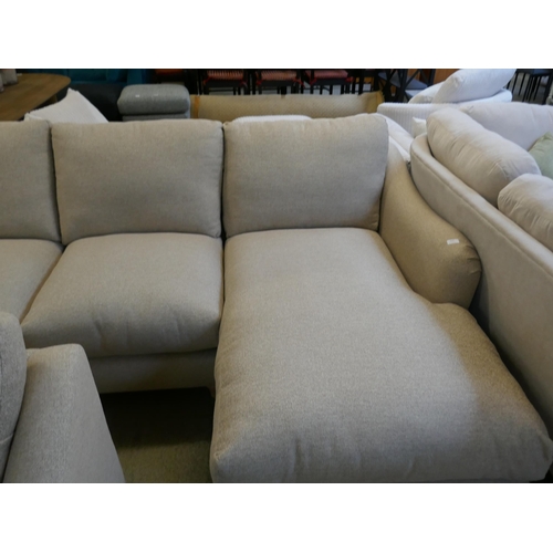 1549 - A Hattie Minco natural RHF corner sofa